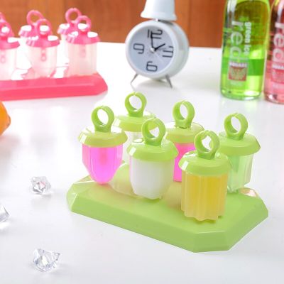 New Ice Cube Maker Molds Reusable Popsicle Maker DIY Ice Cream Mold Tools Kitchen 6 Cell Lolly Cake Mold Tray Bar Tools Ice Maker Ice Cream Moulds