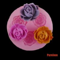 【Ready Stock】 ✌ C14 Purelove❥ 3D Rose Flower Silicone Fondant Mold Cake Decor Chocolate Sugar Craft Baking Mold