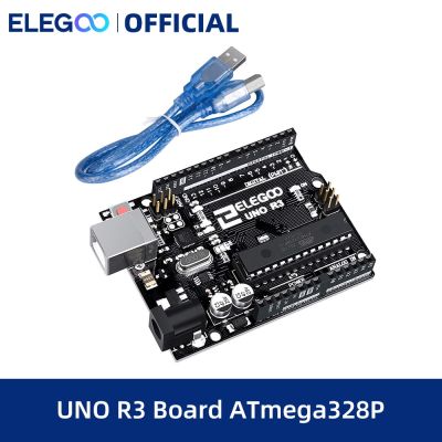 ELEGOO บอร์ด R3 Atmega328p พร้อมสาย USB (รองรับ Arduino) สำหรับ Arduino