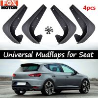 4Pcs Universal Mud Flaps Mudflaps Splash Guards Mudguards ด้านหน้าด้านหลังสำหรับที่นั่ง Alham Altea Cordoba Exeo Ibiza Leon Toledo Mii