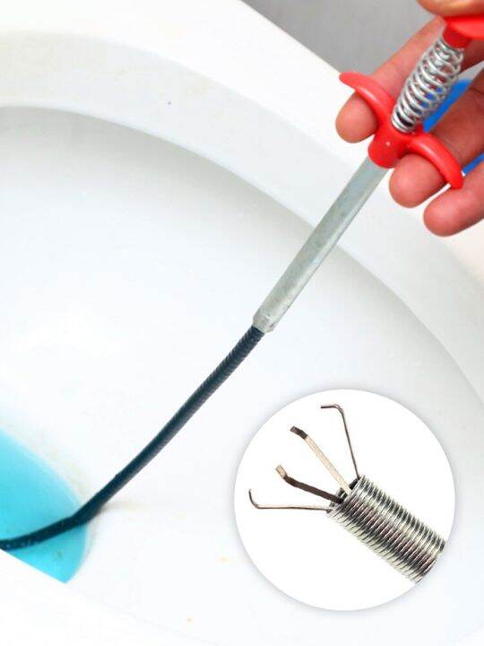 bendable-pipe-cleaner-sink-cleaning-hook-white-black-sewer-hair-stoppers-tool-kitchen-spring-pipe-hair-remover-by-hs2023