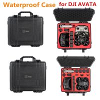 DJI Avata เครื่องแก้วเคสใส่ของกระเป๋าเดินทางแบบพกพา DJI 2 V2ซองกันน้ำกล่องพกพาแข็งป้องกันการระเบิด