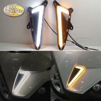 SNCN 2ชิ้น12V รถ DRL LED Daylamp สำหรับ Toyota C-HR CHR 2016 2017 2018 2019สีเหลืองสัญญาณไฟเลี้ยวกลางวันไฟตัดหมอกรถยนต์ตอนกลางวัน