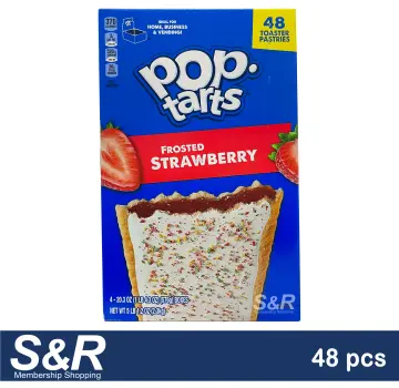 Kellogg's Pop-Tarts Frosted Strawberry Toaster Pastries (48g x 48pcs)