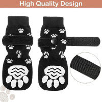 LIANGZHOU 4pcs PET Dog Shoes ถุงเท้ากลางแจ้งในร่มกันน้ำไม่ลื่นรองเท้าสุนัขแมวถุงเท้า PET PAW Protector สำหรับสุนัขขนาดกลางขนาดเล็ก