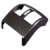 For Mercedes Benz C Class W204 2008 2013 Car Carbon Fiber Rear Air Condition Outlet Vent Frame Cover Trim Accessories