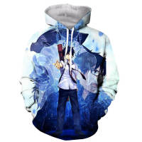 2023 NewAnime Blue Exorcist 3D พิมพ์ผู้ชายผู้หญิง Hoodie แฟชั่น Pop Hoodie Casual Streetwear Pullover Hoodie