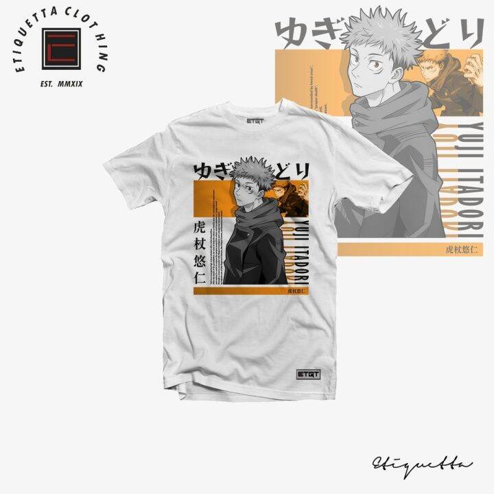 Anime Shirt - ETQTCo. - Jujutsu Kaisen - Yuji Itadori Front Print ...