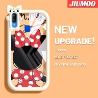 เคส JIUMOO สำหรับ VIVO Y91 Y95 Y91i การ์ตูนมินนี่สีสันสดใสเลนส์กล้องถ่ายรูปแบบนิ่มมอนสเตอร์ตัวน้อยเคสโทรศัพท์แบบใสกันกระแทกเคสป้องกันความคิดสร้างสรรค์โปร่งใส