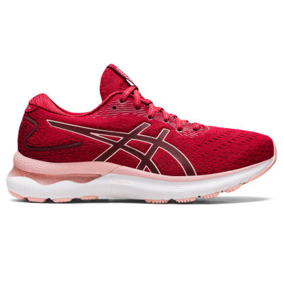 ASICS :  GEL-NIMBUS 24 WOMEN RUNNING รองเท้า ผู้หญิง รองเท้าผ้าใบ รองเท้าวิ่ง ของแท้  CRANBERRY/FROSTED ROSE