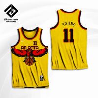 ATLANTA HAWKS YOUNG COLLINS BOGDANOVIC GALLANARI MUTOMBO CARTER NBA 2022 FULL SUBLIMATED JERSEY