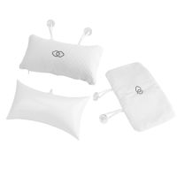 350X200mm Bathtub Spa Pillow Bath Cushion With Suction Cups Head Support Neck Massage Pillow Cushion Bathroom Product