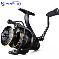 2021Souilang 14+1BB 2000-7000 Spinning Fishing Reel 5.0:1 Gear Ratio Ultra Light EVA Handle Metal Spool Spinning Fishing Coil