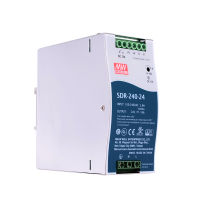 Original Mean Well SDR-240-24 Meanwell DC 24V 10A 240W Single Output Industrial DIN Rail พร้อม PFC Function Power Supply