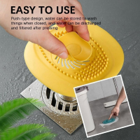 Silicone Sink Drain Strainer Hair Catchers Rubber Shower Bathtub Floor Filter Water Stopper Bathroom Accessories Deodorant Plug