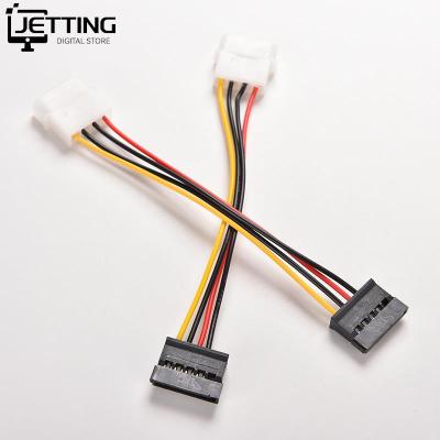 Molex 4 Pin IDE Ke ซีเรียลเอทีเอซาตา Pemacu Keras Kuasa SATA ฮาร์ดไดรฟ์-ดิสก์ SATA Penyambungan Penyambung Kabel