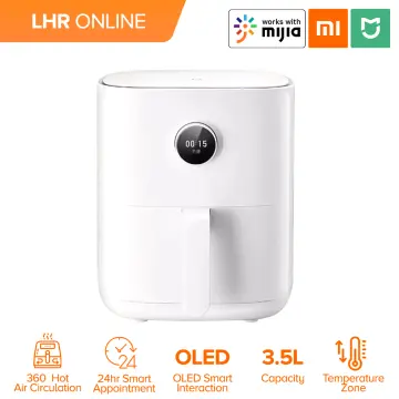 Original Xiaomi Mijia Smart Electric Air Fryer 3.5L OLED Screen Oil-less  Oven Mi Air Frying Pan360°Baking Mijia App Control 220V