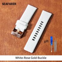 Genuine Leather Strap Watchband 22 24 26 28 30Mm Litchi Grain For Diesel Watch Band Soft Comfortable DZ4386 Watch Bracelet