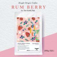 กาแฟ Rum Berry, Le Tor Gold เมล็ดกาแฟคั่ว เลอตอโกลด์ จ.ตาก Single Origin (200 g.)