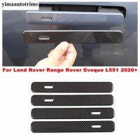 ABS Carbon Fiber Car Exterior Door Handle Grab Cover Trim Sticker Styling For Land Rover Range Rover Evoque L551 2020 2021 2022