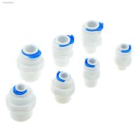 ✉☊ RO Water Straight Pipe Fitting 1/4 3/8 OD Hose 1/8 1/4 1/2 3/8 BSP Male Thread Plastic Quick Connector System Water Purifies