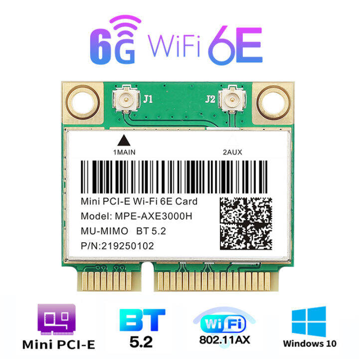 [COD]WiFi AX210HMW MINI PCI-E WIFI Card สำหรับ In AX210 5374Mbps ...