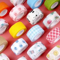 4.6m Self Adhesive Wrap Tape Medical Therapy Elastic Bandage Knee Protector 1 pcs Sports Colorful Printed Finger Joints Tape