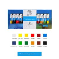 ☌✎✱ B Freellife000 WINSOR &amp; NEWTON รูปวาดสีน้ำ36สี24สี18สี12สีโปร่งใสชุดสีน้ำหลอด10Ml