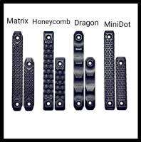 แผ่นปิดราง (8cm) สำหรับแต่งชุดหน้า M-lok &amp; Key-mod Railscales Style G10 CNC Rail covers  น้ำหนักเบา แข็งแรง