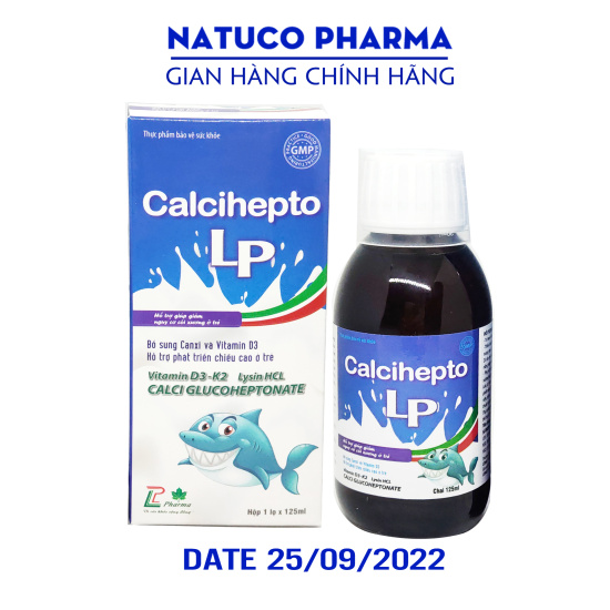 Canxi nước hữu cơ calcihepto lp - hộp chai 25ml -bổ sung canxi, vitamin d3 - ảnh sản phẩm 1
