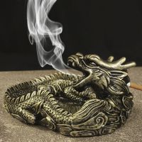 【 Party Store 】 New Creative Design Unique Portable Living Room Ashtray for Car Interior Home Frame Dragon Ashtrays As Gift Friends Smoking Tray