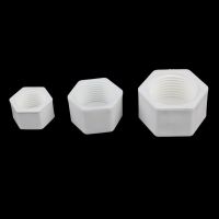 Plastic 1/2 3/4 1 Female Thread End Plug Connector Plumbing Pipe Hexagon Shaped Blocked Caps PVC Tube Sealing Fittings Watering Systems Garden H