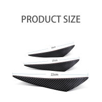 6PCS Universal Rubber Car Front Bumper Lip Protector Rear Diffuser Auto Carbon Fiber Spoiler Splitter Wing Protection Guard