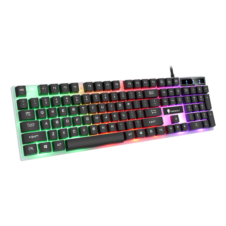 FIREWOLF K25 Rainbow LED Gaming Keyboard Multi-Media Online Exclusive ...