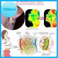 C169CKNRL 2Pairs โลหะผสมอัลลอยด์ Lymphcvity แม่เหล็กบำบัดต่างหู กดจุดหู ช่วยเพิ่มการไหลเวียนโลหิต ต่างหูเจอร์เมเนียมน้ำเหลือง แฟชั่นสำหรับผู้หญิง ที่เจาะรู ต่างหูระบายน้ำเหลือง สำหรับผู้หญิง