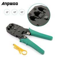 【Best value for money】 【Free-delivery】 ANPWOO แบบพกพา Ethernet สายเคเบิลเครือข่าย Crimper ตัดชุดเครื่องมือ Crimping Punch Down RJ45 RJ12 RJ11 Cat5 Cat6 8P/6P/4P