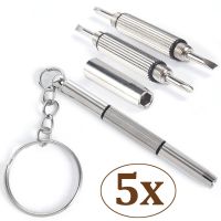 【jw】♀✽✺  3 In 1 Screwdrivers Repair for Eyeglass Sunglasses Frame Glasses Parts Screwdriver with Keychain Recision Tools