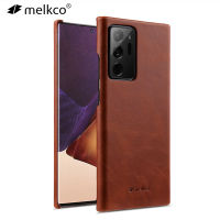 Melkco ซองหนังแท้สำหรับ Samsung Note 20อัลตร้า S20พลัส Galaxy Note 10 Note 9 R Etro จริง Cowhide ธุรกิจปกหลังกรณี