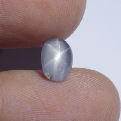 พลอย สตาร์ แซฟไฟร์ ดิบ ธรรมชาติ แท้ ( Unheated Natural White Transparent Star Sapphire ) หนัก 1.83 กะรัต