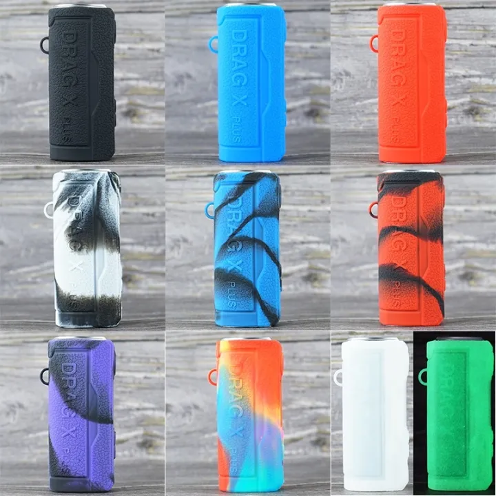 VAPE [Ready Stock]Silicone Case for Voopoo Drag X Plus 100W Texture Cover Protective Rubber