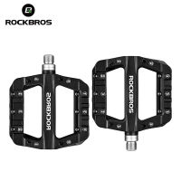 ROCKBROS Bicycle Pedals Are Light and Widened Stainless Steel Nylon Road Bmx Mountain Bike Platform Outdoor Riding Accessories