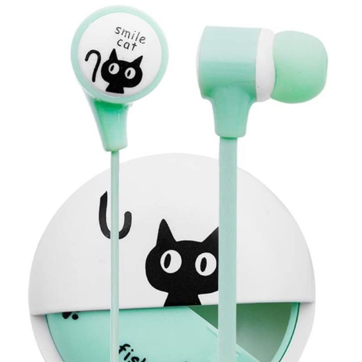 หูฟังสเตอริโอ3-5มม-หูฟังเอียร์บัดแบบมีไมโครโฟนหูฟังแบบมีสายหูแมวมาคารอนน่ารักสำหรับเด็ก-มาคารอนน่ารักสำหรับสมาร์ทโฟน-mp3-ipod-pc-และฟังเพลง