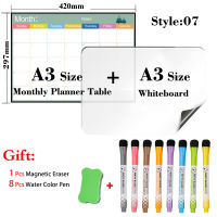 Dry-Erase Magnetic Monthly Calendar for Kitchen Fridge and Magnetic Whiteboard Calendar A3 Size 297mm X 420mm White Board