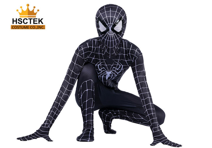 hsctek-ชุดสไปเดอร์แมน-ชุดสไปเดอร์แมนเด็ก-black-spiderman-สไปเดอร์แมนชุดซุปเปอร์ฮีโร่-ชุดฮีโร่ผู้ชาย-ชุดแฟนซี-ชุดแฟนซีเด็ก-ชุดแฟนซีผู้ใหญ-สินค้าพร้อมส่ง