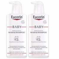 Eucerin Baby Bath and Shampoo ยูเซอรีน เบบี้ บาธ &amp; แชมพู 400ml. (2ขวด)