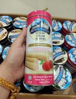 WHITE CASTLE LUXURY CREAM WAFERS 100 กรัม เวเฟอร์ รสสตอเบอร์รี่