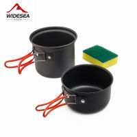 Widesea camping tableware outdoor cooking set camping cookware travel tableware pincin set hiking cooking utensils cutlery