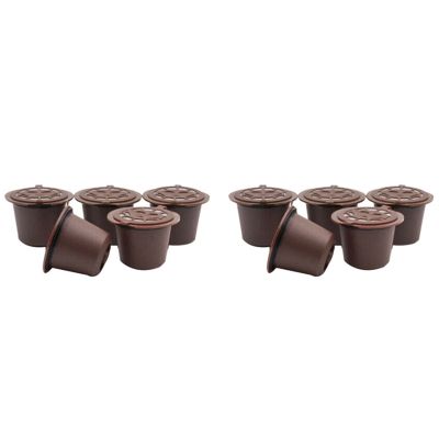 5/Pcs Stainless Steel Filter Reusable Coffee Capsules for Nespresso Machines
