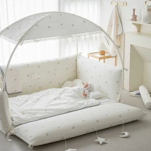 LOLBaby Cotton Embroidery Bumper Bed Canopy ONLY Lazada Singapore