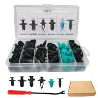 Car Retainer Clips 120pcs Universal Car Body Trim Clips Affordable Door Trim Car Body Rivets Multifunctional Liner Fixed Clips Fasteners Tool for Cars Trucks and SUVs skilful